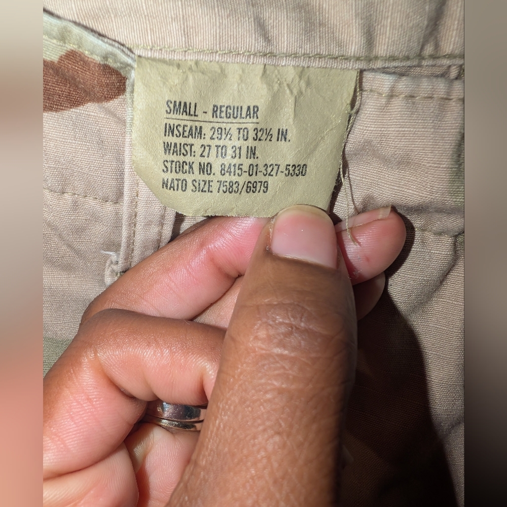 Desert Camouflage Cargo Pants Waist 27-31 - Picture 2 of 4